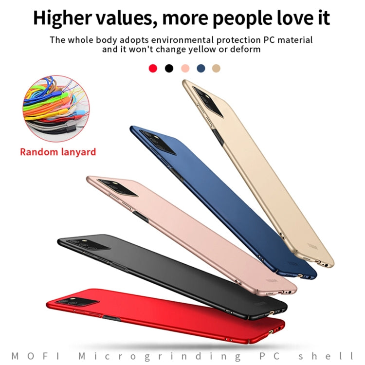 For Samsung Galaxy A02s EU / A03s / M02s / F02s MOFI Frosted PC Ultra-thin Hard Case(Blue)