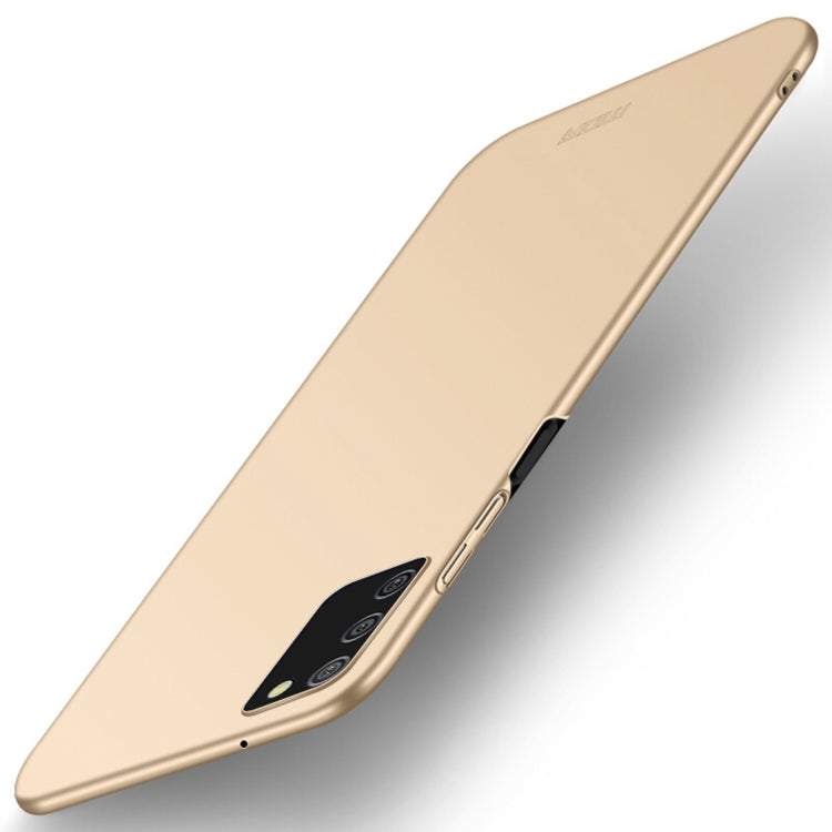 For Samsung Galaxy A02s EU / A03s / M02s / F02s MOFI Frosted PC Ultra-thin Hard Case(Gold)