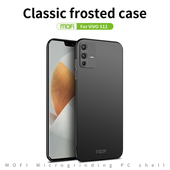 For vivo V23 5G / S12 MOFI Frosted PC Ultra-thin Hard Case(Red)