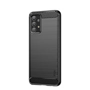 For Samsung Galaxy A23 / M23 / F23 MOFI Gentleness Series Brushed Texture Carbon Fiber Soft TPU Case(Black)