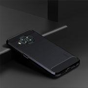 For Nokia X100 MOFI Gentleness Series Brushed Texture Carbon Fiber TPU Phone Case(Blue)