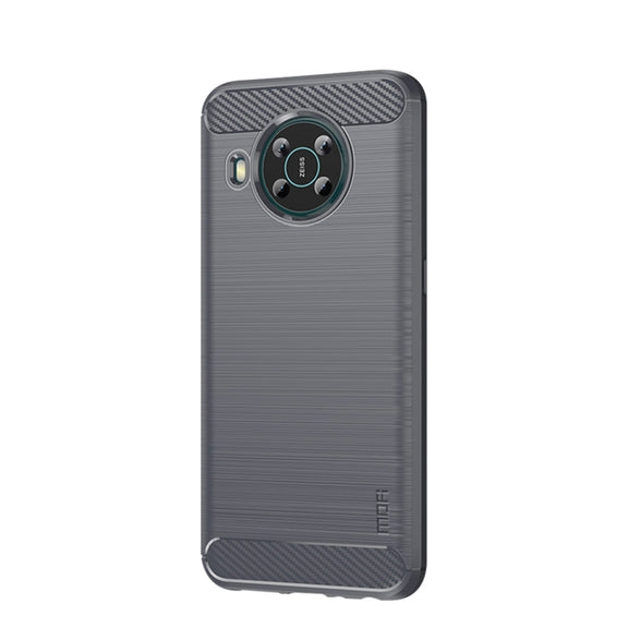 For Nokia X100 MOFI Gentleness Series Brushed Texture Carbon Fiber TPU Phone Case(Gray)
