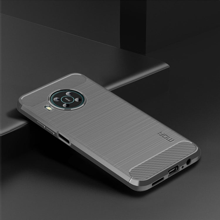 For Nokia X100 MOFI Gentleness Series Brushed Texture Carbon Fiber TPU Phone Case(Gray)