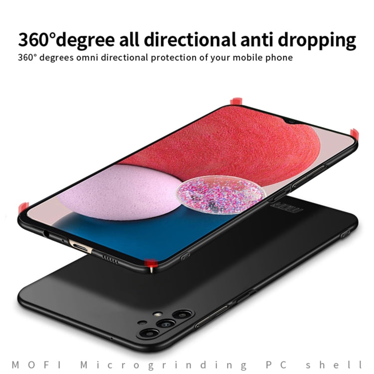 For Samsung Galaxy A13 4G MOFI Frosted PC Ultra-thin Hard Case(Blue)