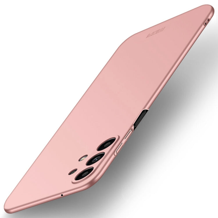 For Samsung Galaxy A13 4G MOFI Frosted PC Ultra-thin Hard Case(Rose Gold)