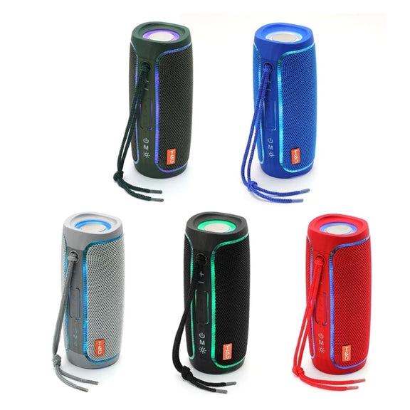T&G TG288 TWS Portable LED Light Bluetooth Speaker(Gray)