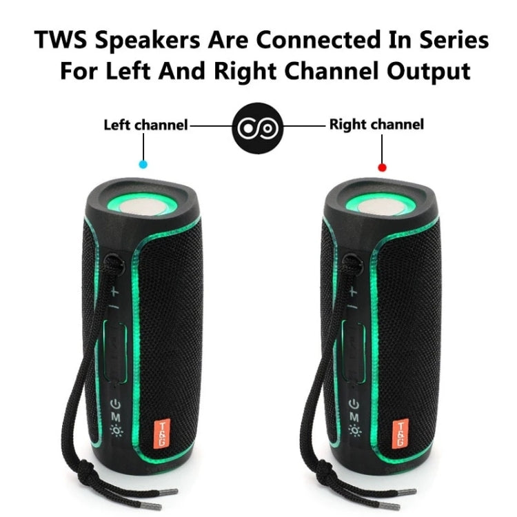 T&G TG288 TWS Portable LED Light Bluetooth Speaker(Gray)