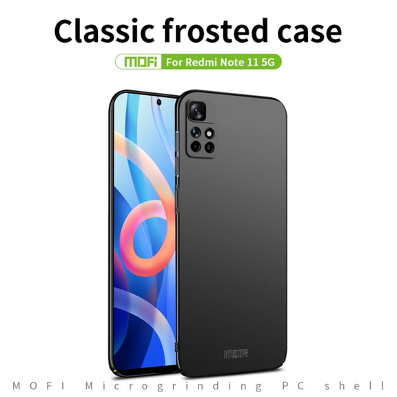 For Redmi Note 11 5G / Note11S 5G / Poco M4 Pro 5G MOFI Frosted PC Ultra-thin Hard  Phone Case(Red)
