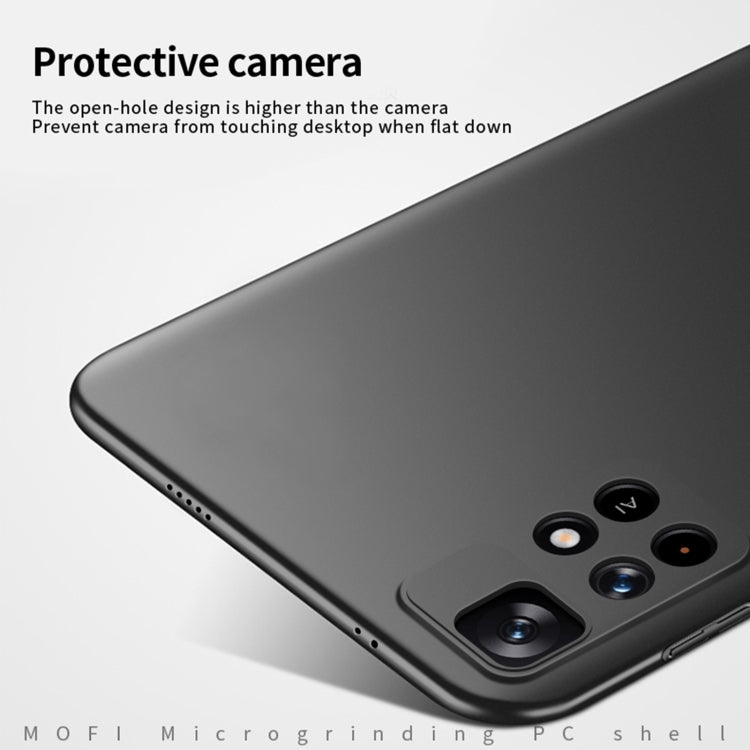 For Redmi Note 11 5G / Note11S 5G / Poco M4 Pro 5G MOFI Frosted PC Ultra-thin Hard  Phone Case(Red)