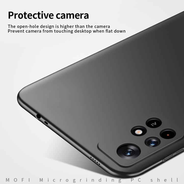 For Xiaomi Redmi Note 11 Pro 5G / Note 11 Pro+ 5G MOFI Frosted PC Ultra-thin Hard  Phone Case(Blue)
