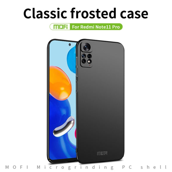 For Xiaomi Redmi Note 11 Pro Global MOFI Frosted PC Ultra-thin Hard  Phone Case(Blue)