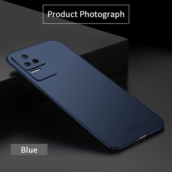 For Xiaomi Redmi K50 / K50 Pro MOFI Frosted PC Ultra-thin Hard  Phone Case(Blue)