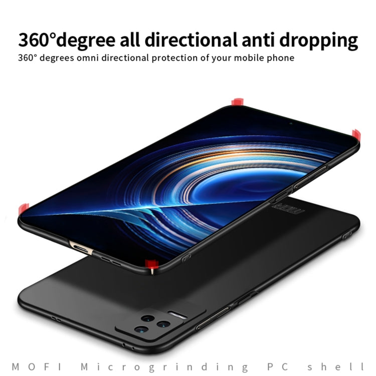 For Xiaomi Redmi K50 / K50 Pro MOFI Frosted PC Ultra-thin Hard  Phone Case(Red)