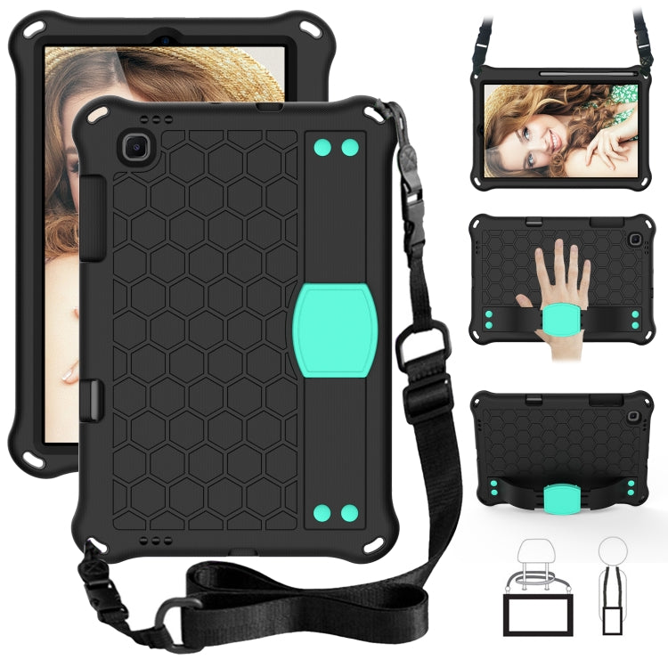 For Lenovo X306 / X606 / K10 Honeycomb EVA + PC Shockproof Tablet Case with Strap(Black+Mint Green)