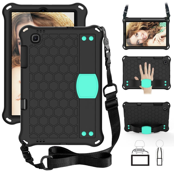 For Lenovo X306 / X606 / K10 Honeycomb EVA + PC Shockproof Tablet Case with Strap(Black+Mint Green)