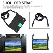 For Lenovo X306 / X606 / K10 Honeycomb EVA + PC Shockproof Tablet Case with Strap(Black+Mint Green)