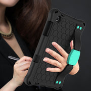 For Lenovo X306 / X606 / K10 Honeycomb EVA + PC Shockproof Tablet Case with Strap(Black+Mint Green)