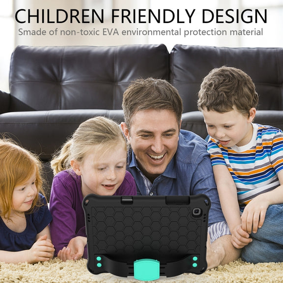 For Lenovo X306 / X606 / K10 Honeycomb EVA + PC Shockproof Tablet Case with Strap(Black+Mint Green)
