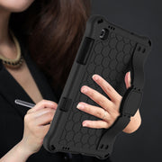 For Lenovo X306 / X606 / K10 Honeycomb EVA + PC Shockproof Tablet Case with Strap(Black+Black)