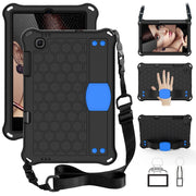 For Lenovo X306 / X606 / K10 Honeycomb EVA + PC Shockproof Tablet Case with Strap(Black+Blue)