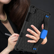 For Lenovo X306 / X606 / K10 Honeycomb EVA + PC Shockproof Tablet Case with Strap(Black+Blue)