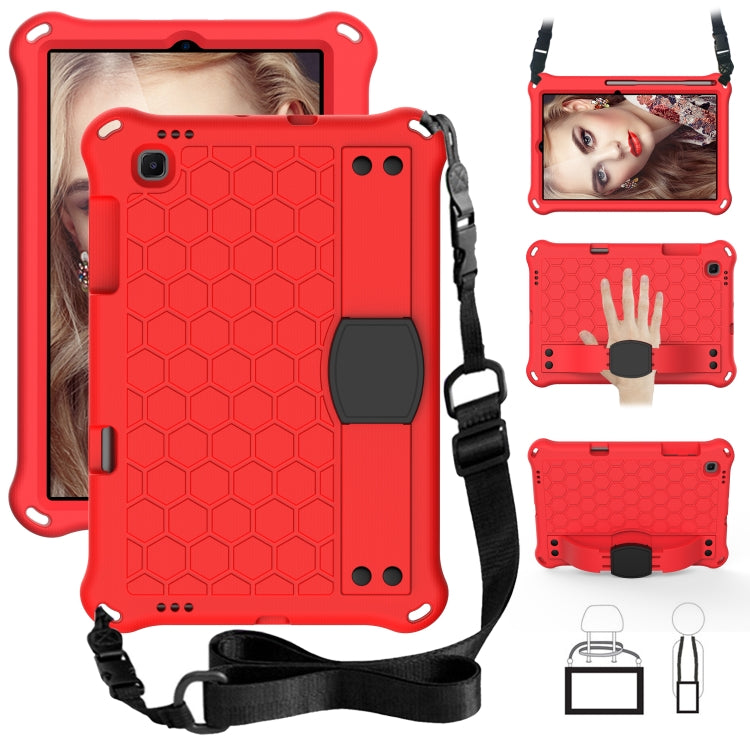 For Lenovo X306 / X606 / K10 Honeycomb EVA + PC Shockproof Tablet Case with Strap(Red+Black)