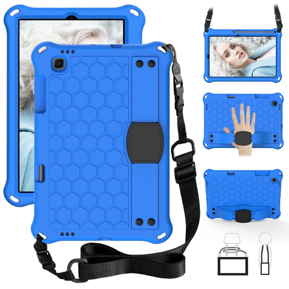 For Lenovo X306 / X606 / K10 Honeycomb EVA + PC Shockproof Tablet Case with Strap(Blue+Black)
