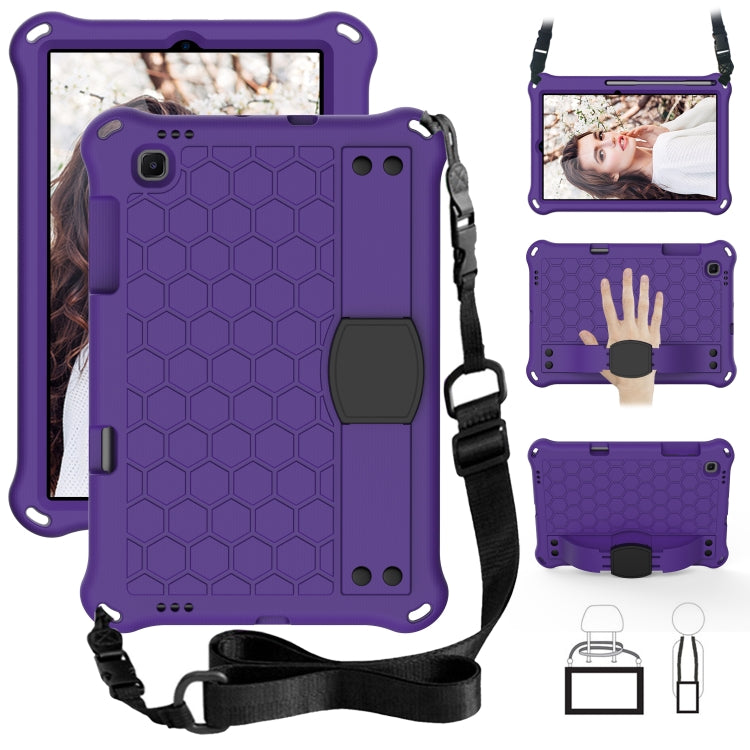 For Lenovo X306 / X606 / K10 Honeycomb EVA + PC Shockproof Tablet Case with Strap(Purple+Black)