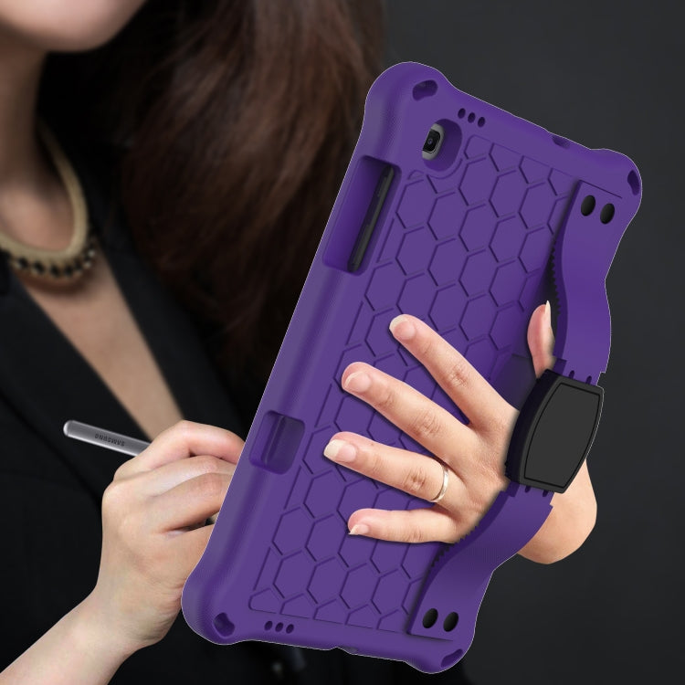 For Lenovo X306 / X606 / K10 Honeycomb EVA + PC Shockproof Tablet Case with Strap(Purple+Black)