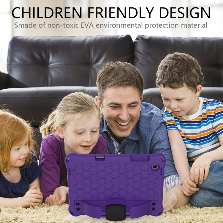 For Lenovo X306 / X606 / K10 Honeycomb EVA + PC Shockproof Tablet Case with Strap(Purple+Black)