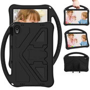 For Motorola Moto Tab G70 EVA Shockproof Tablet Case with Holder(Black)