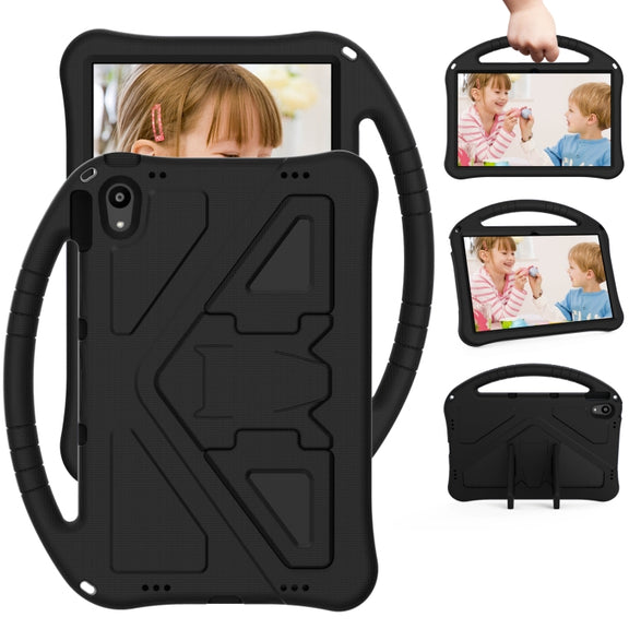 For Motorola Moto Tab G70 EVA Shockproof Tablet Case with Holder(Black)