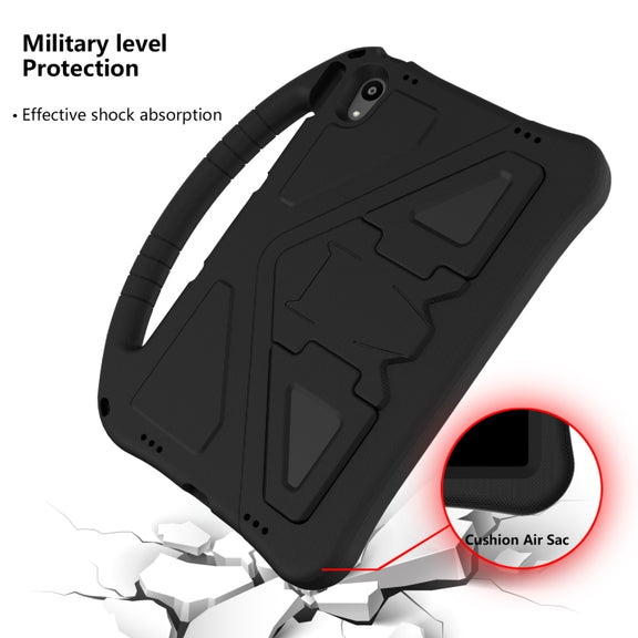 For Motorola Moto Tab G70 EVA Shockproof Tablet Case with Holder(Black)
