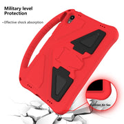 For Motorola Moto Tab G70 EVA Shockproof Tablet Case with Holder(Red)