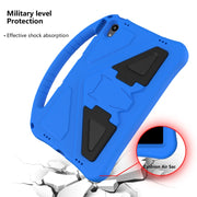 For Motorola Moto Tab G70 EVA Shockproof Tablet Case with Holder(Blue)