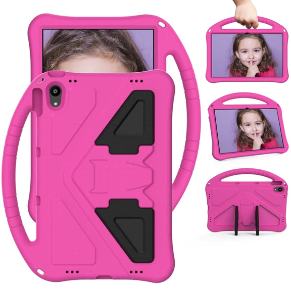 For Motorola Moto Tab G70 EVA Shockproof Tablet Case with Holder(Rose Red)