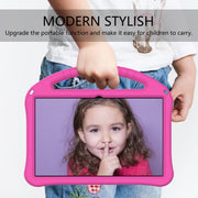 For Motorola Moto Tab G70 EVA Shockproof Tablet Case with Holder(Rose Red)