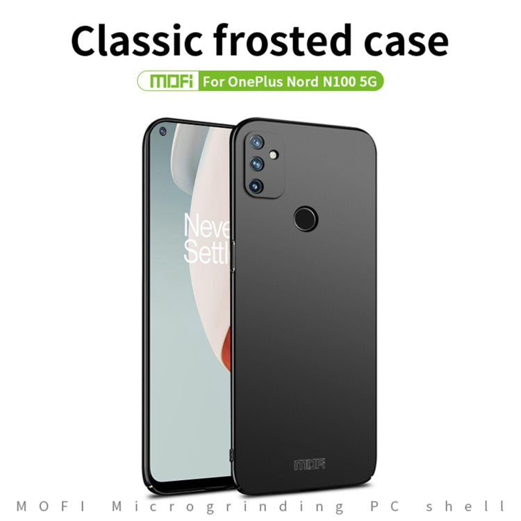 For OnePlus Nord N100 5G MOFI Frosted PC Ultra-thin Hard Case(Red)