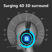 GT9 Professional LED Light Wired Gaming Headset with Mic for PC/PS4/PS5
