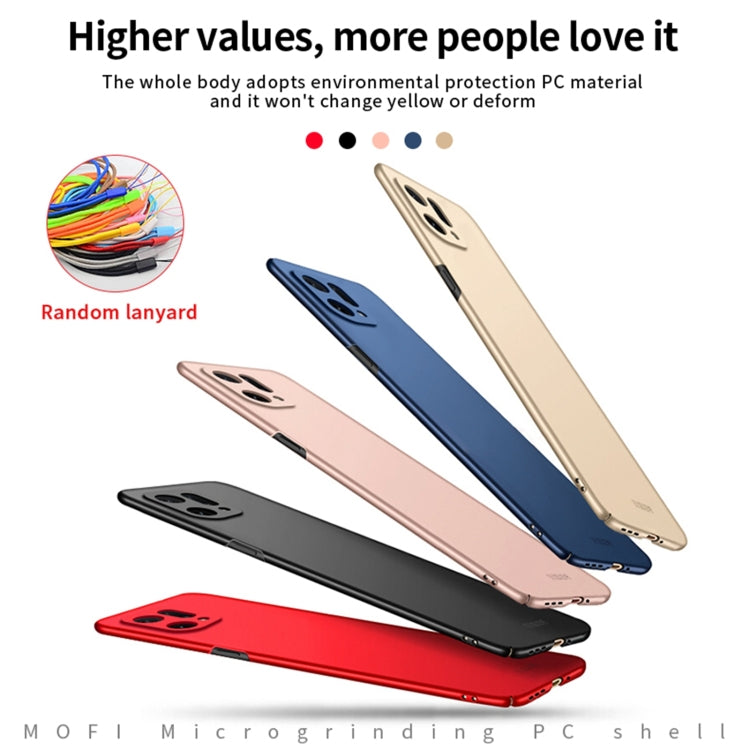 For OPPO Find X5 MOFI Frosted PC Ultra-thin Hard Case(Black)