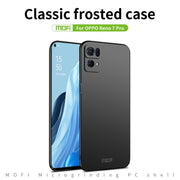 For OPPO Reno7 Pro MOFI Frosted PC Ultra-thin Hard Case(Red)