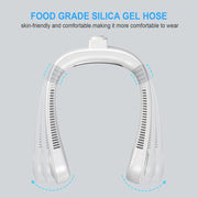 Aromatherapy Leafless Cooling Hanging Neck Fan Mini USB Portable Fan(White)