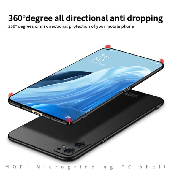 For OPPO Find X5 MOFI Frosted PC Ultra-thin Hard Case(Red)