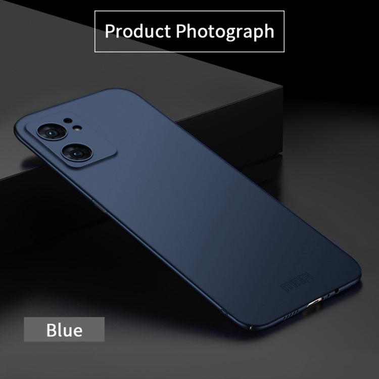 For OPPO Find X5 Lite / Reno7 Global MOFI Frosted PC Ultra-thin Hard Case(Blue)