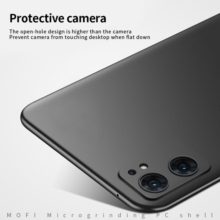 For OPPO Find X5 Lite / Reno7 Global MOFI Frosted PC Ultra-thin Hard Case(Blue)