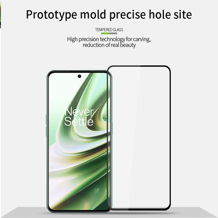 For OnePlus 10R 5G MOFI 9H 2.5D Full Screen Tempered Glass Film(Black)