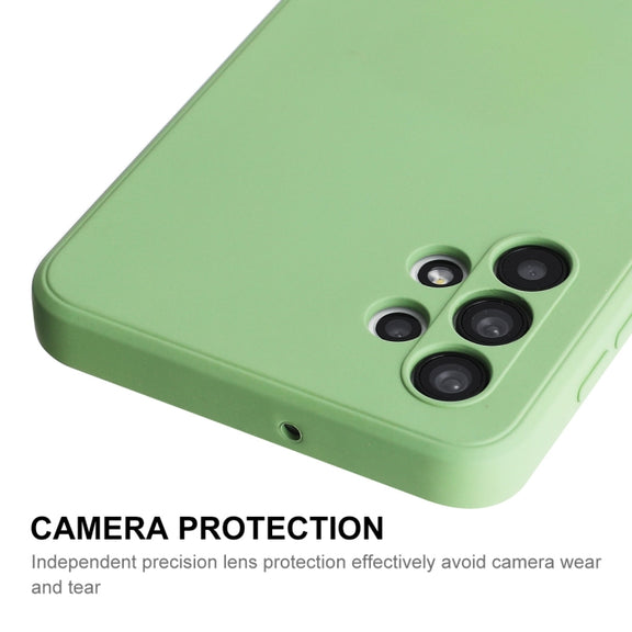 For Samsung Galaxy A32 5G ENKAY Liquid Silicone Soft Shockproof Phone Case(Light Green)