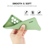 For Samsung Galaxy A73 5G ENKAY Liquid Silicone Soft Shockproof Phone Case(Dark Green)