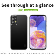 For Samsung Galaxy A23 4G/5G MOFI Ming Series Ultra-thin TPU Phone Case(Transparent)