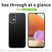 For Samsung Galaxy A33 5G MOFI Ming Series Ultra-thin TPU Phone Case(Transparent)